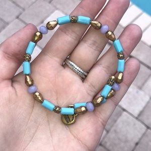Alex and Ani blue wrap bracelet